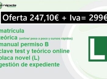 Permiso B (matrícula+ teórica)